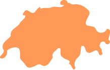 ENERGIE | Gesamtschweiz, verfügbare Daten: Heiz- und Kühlenergieverbrauch, Auswirkung auf den Gesamtenergieverbrauch und das BIP small map of switzerland